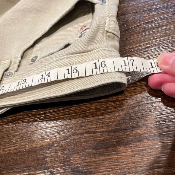 Adriano Goldschmied AG-ED Denim Mens 32x34 Tellis Modern Slim Jean Beige Stretch - Picture 10 of 12